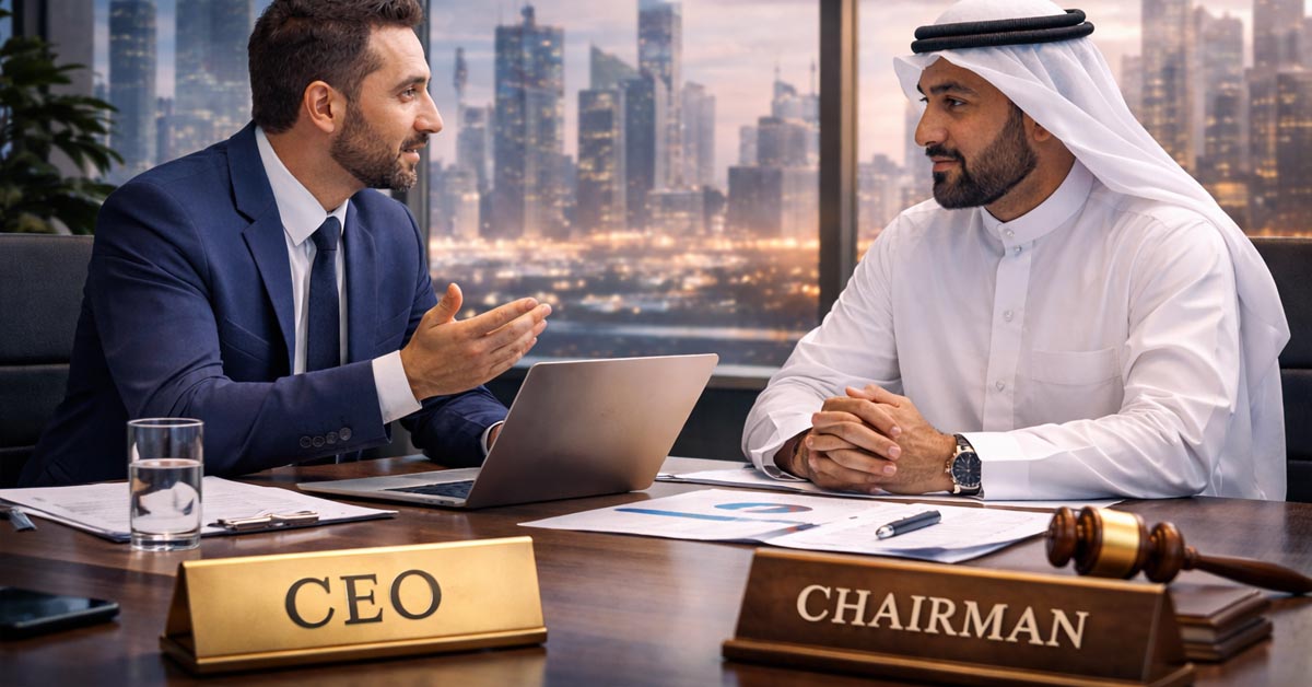 الفرق بين المدير التنفيذي (CEO) ورئيس مجلس الإدارة: أدوار مختلفة وصلاحيات متكاملة