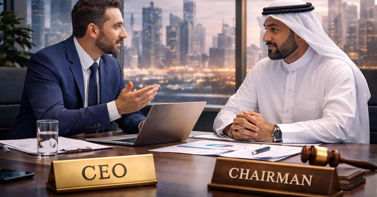 الفرق بين المدير التنفيذي (CEO) ورئيس مجلس الإدارة