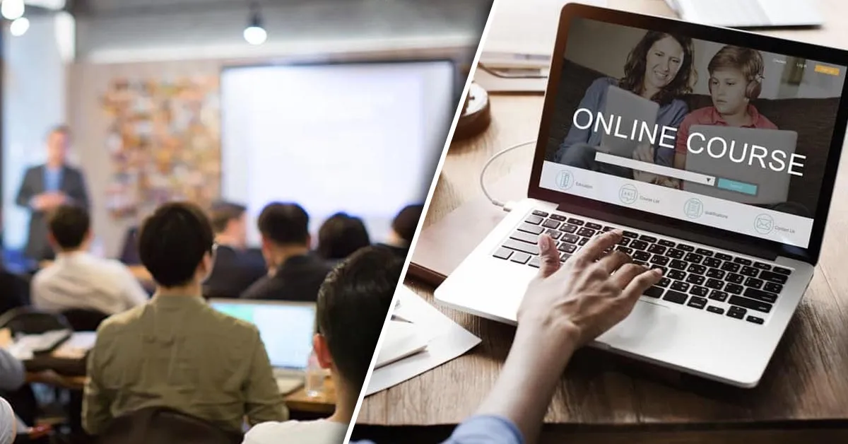 الفرق بين التدريب الاونلاين التفاعلي والتدريب عن طريق فيديوهات مسجلة