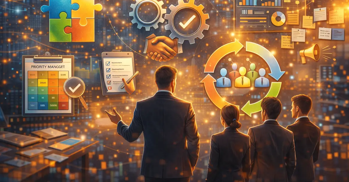 برنامج تأهيل القيادات الوسطى لإدارة الفرق التنفيذية بفعالية